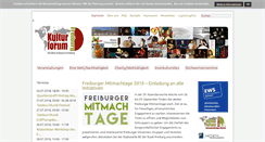 Desktop Screenshot of kulturforum-freiburg.de